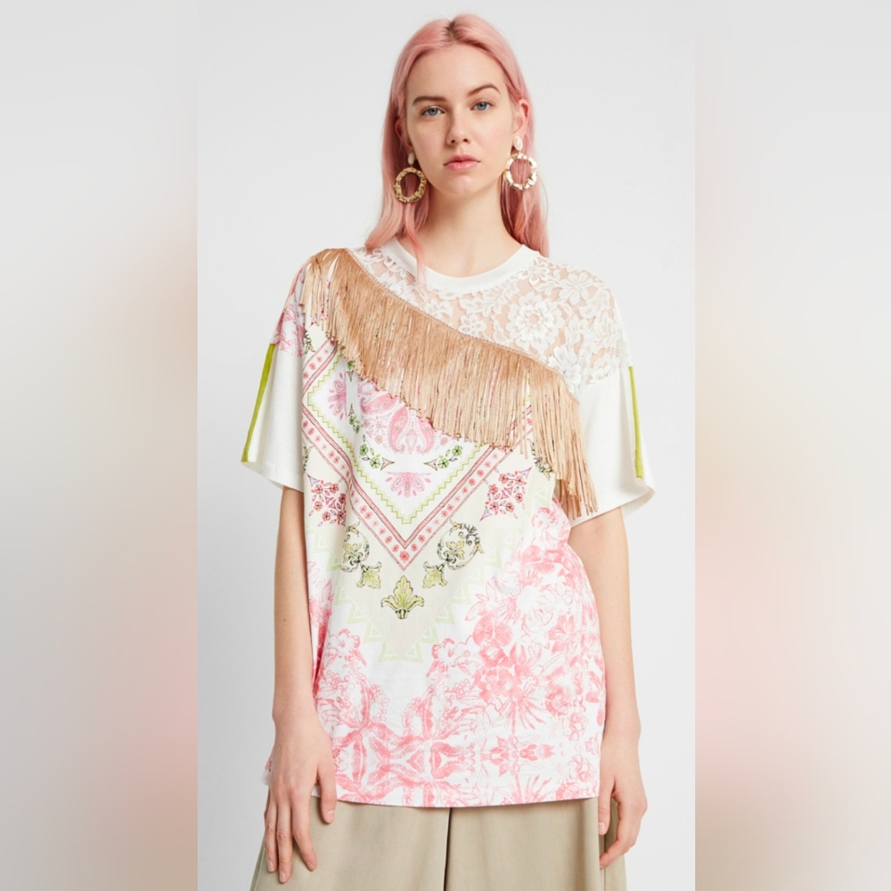 DESIGUAL Patch T-Shirt of Styles
